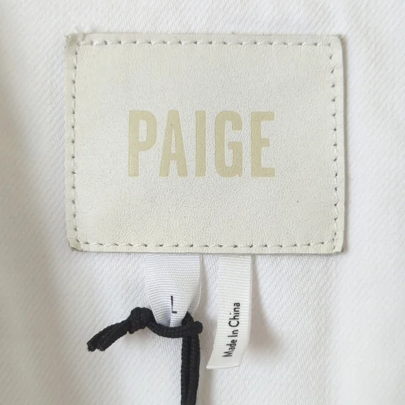 Paige Vivienne This Sh*t Is Bananas Custom Relaxed Cropped Denim Jacket White L - Picture 4 of 15